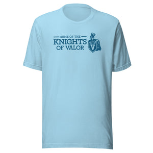 Home of the Knights of Valor AZ Light Blue T-shirt