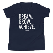 Dream. Grow. Achieve. | Valor Ohio - Youth Short Sleeve T-Shirt