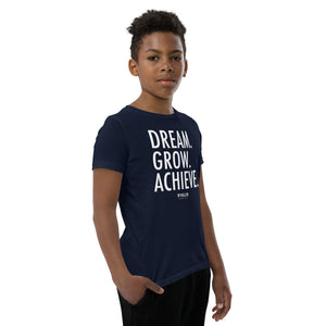Dream. Grow. Achieve. | Valor Ohio - Youth Short Sleeve T-Shirt