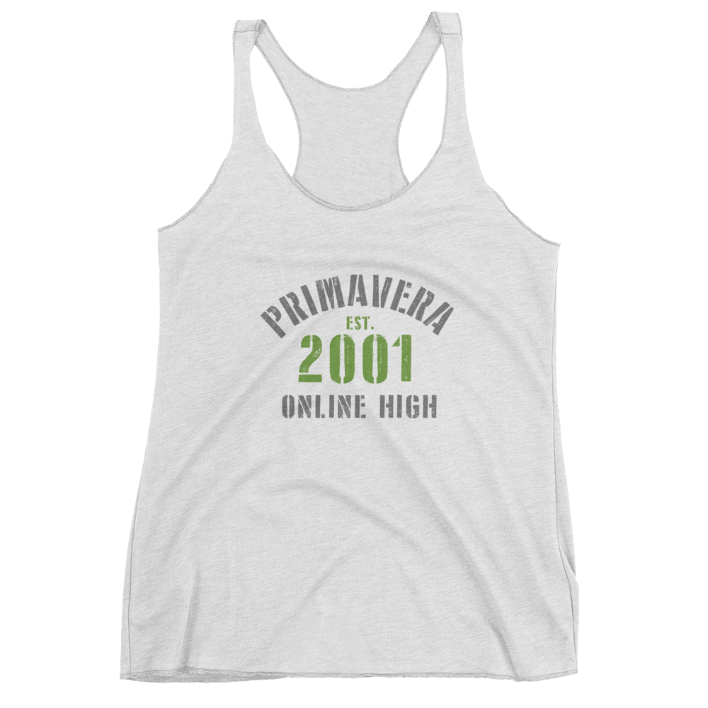 Primavera Collegiate Logo Women's Racerback Tank
