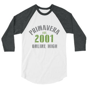 Primavera Collegiate Logo Unisex Raglan Tee